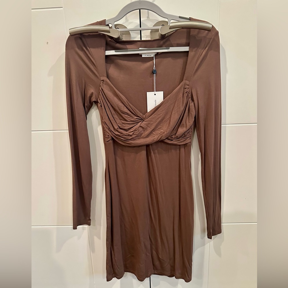 Lovers + Friends Chocolate Long Sleeve Dress